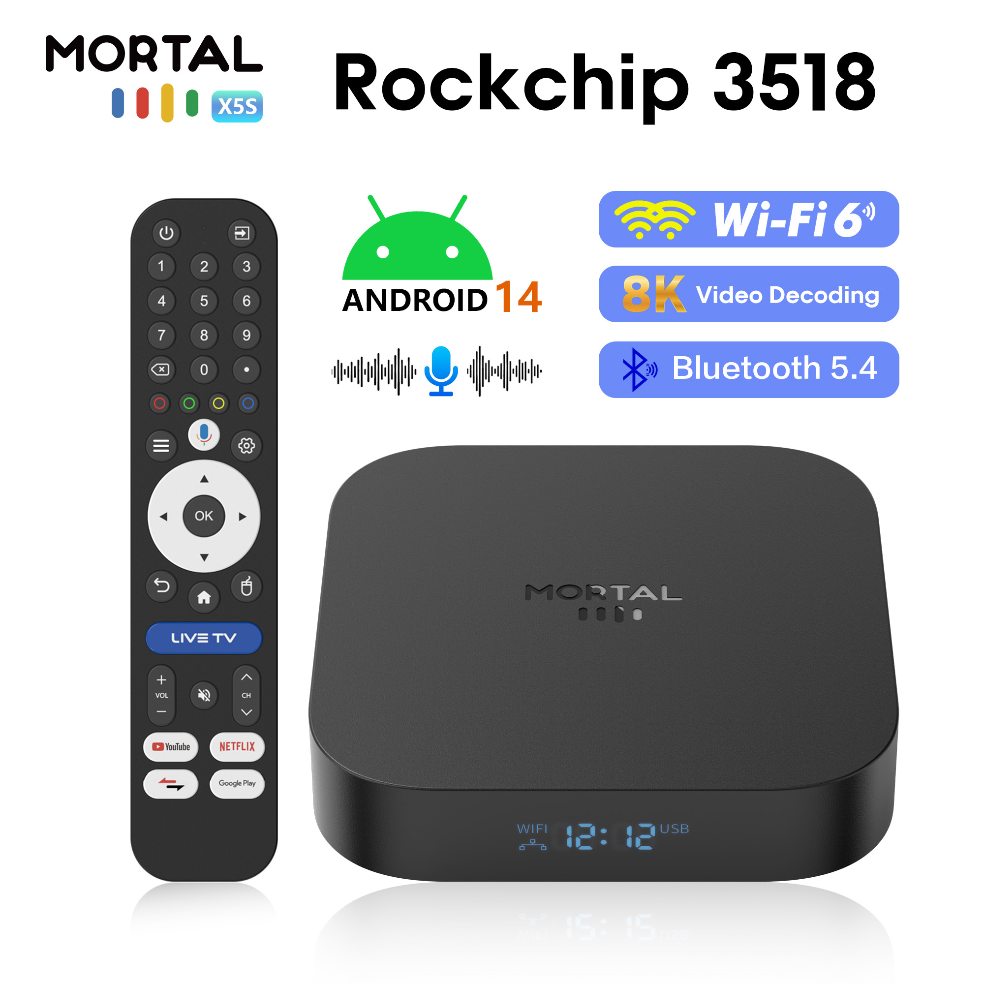 Global X5S Android14 Smart TV  - Radxa Rock 5B 16Gb recensie en prijs
