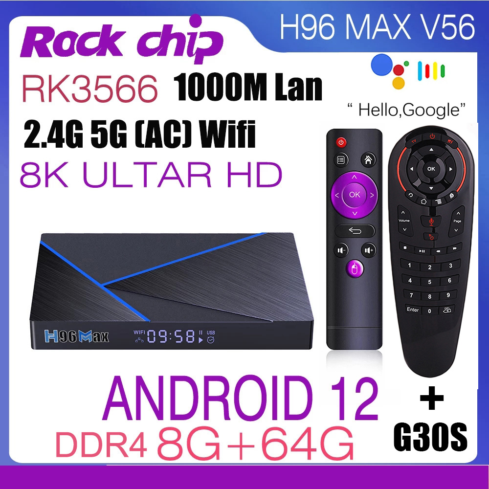 Android 12 H96 Max V56 Smart T - Radxa Rock 5B 16Gb recensie en prijs